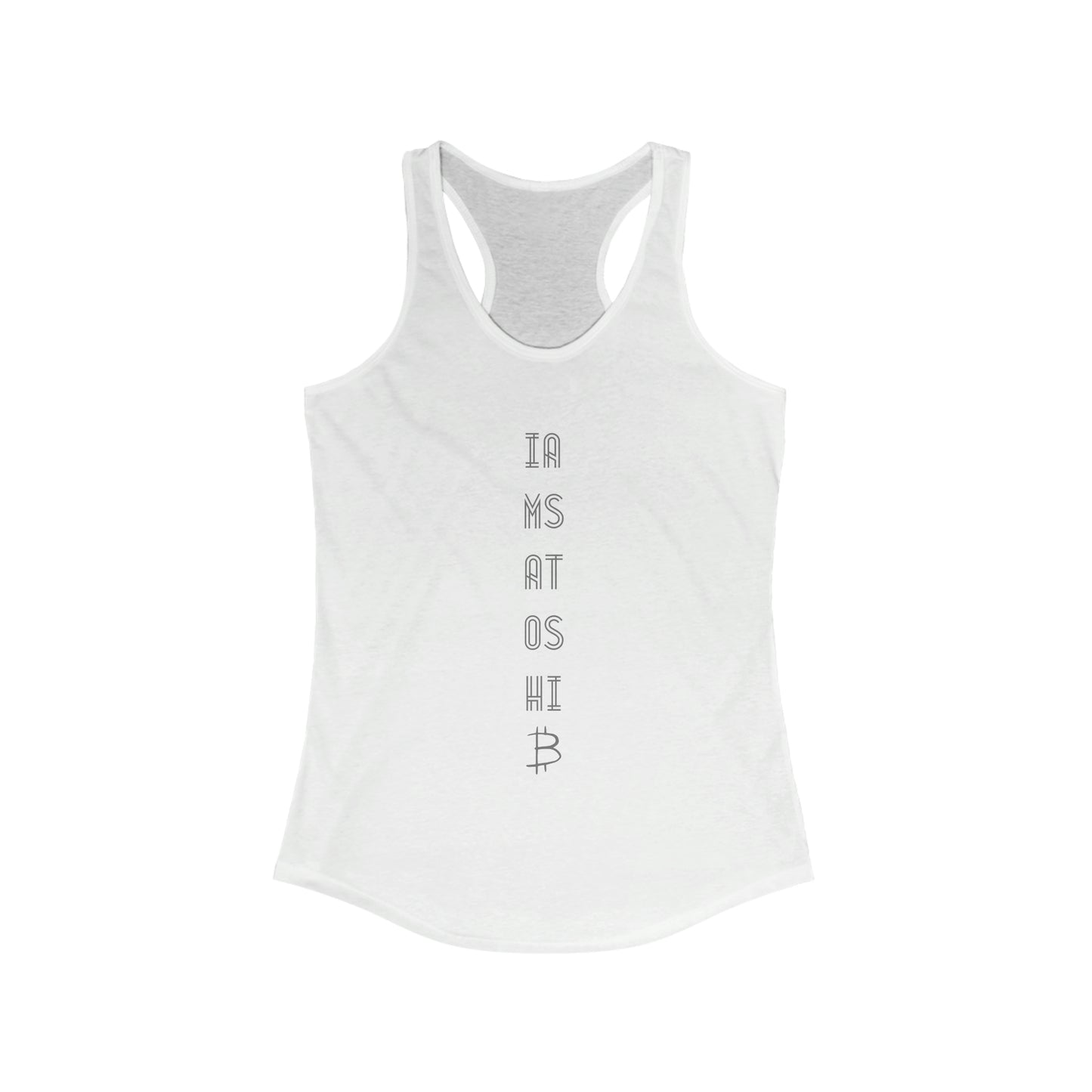 Women's I am Satoshi Racerback Tank - Seven