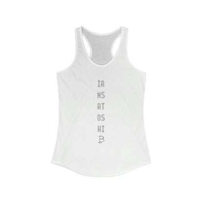 Women's I am Satoshi Racerback Tank - Seven