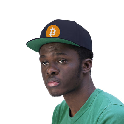 BTC2 Bitcoin Flat Bill Hat, Four Colors