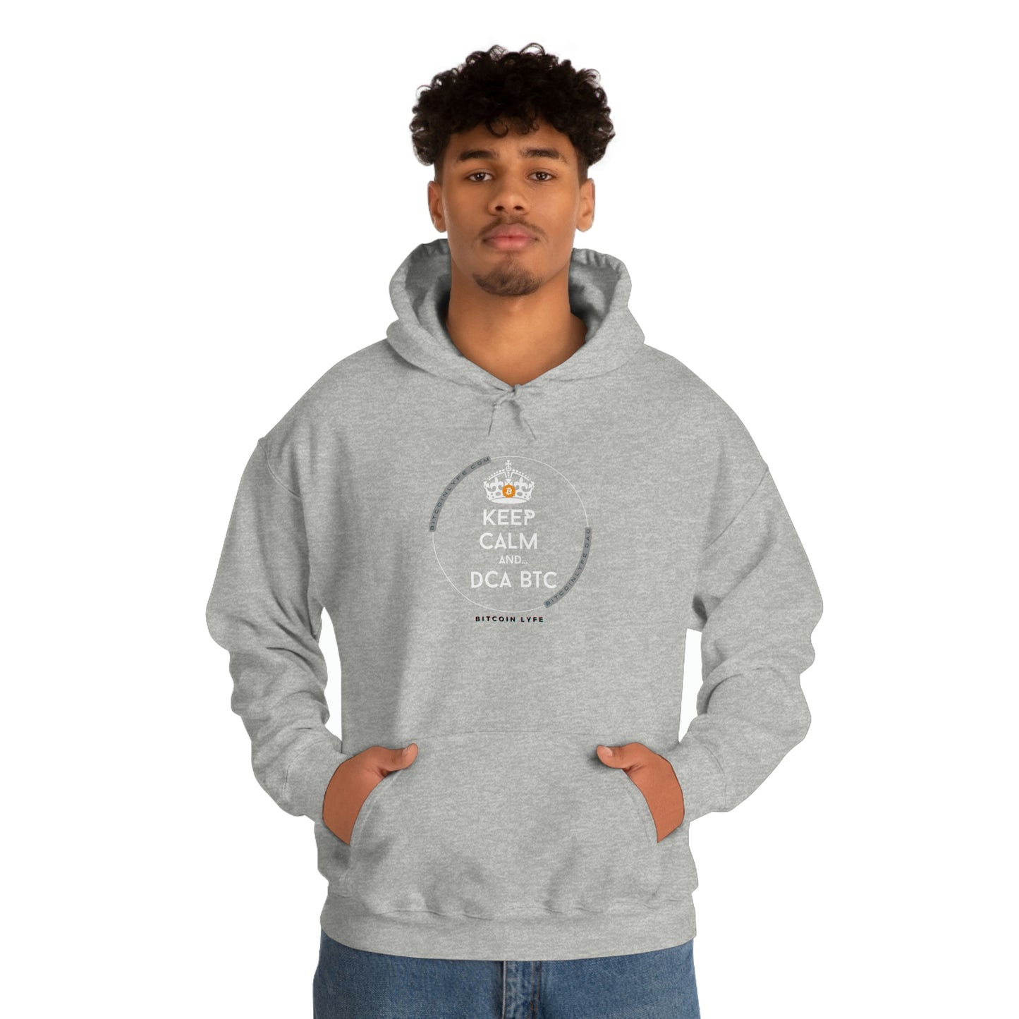 Keep Calm and DCA BTC Hooded Sweatshirt