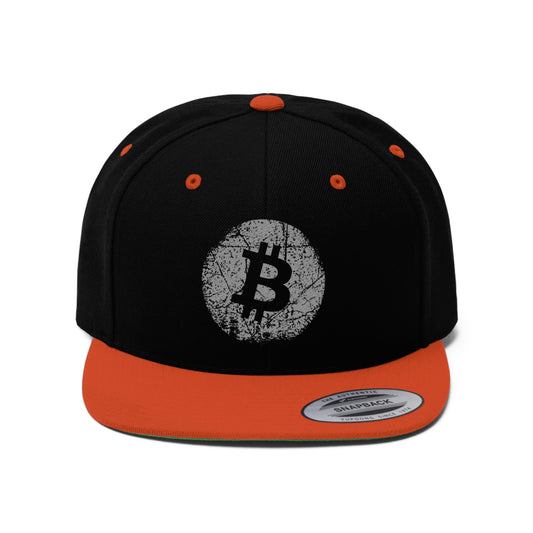 BTC7 Bitcoin Flat Bill Hat, Four Colors