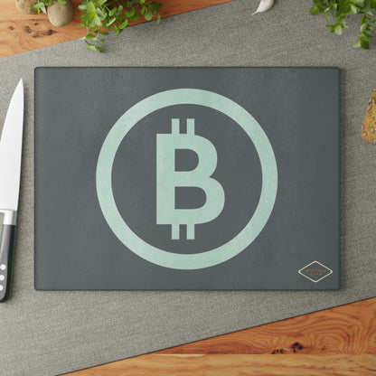 Bitcoin Glass Cutting Board, BTC4