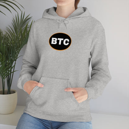 Bitcoin Oval #2 Hoodie, Blackout Version