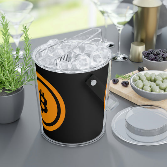 Bitcoin Ice Bucket with Tongs, BTC5