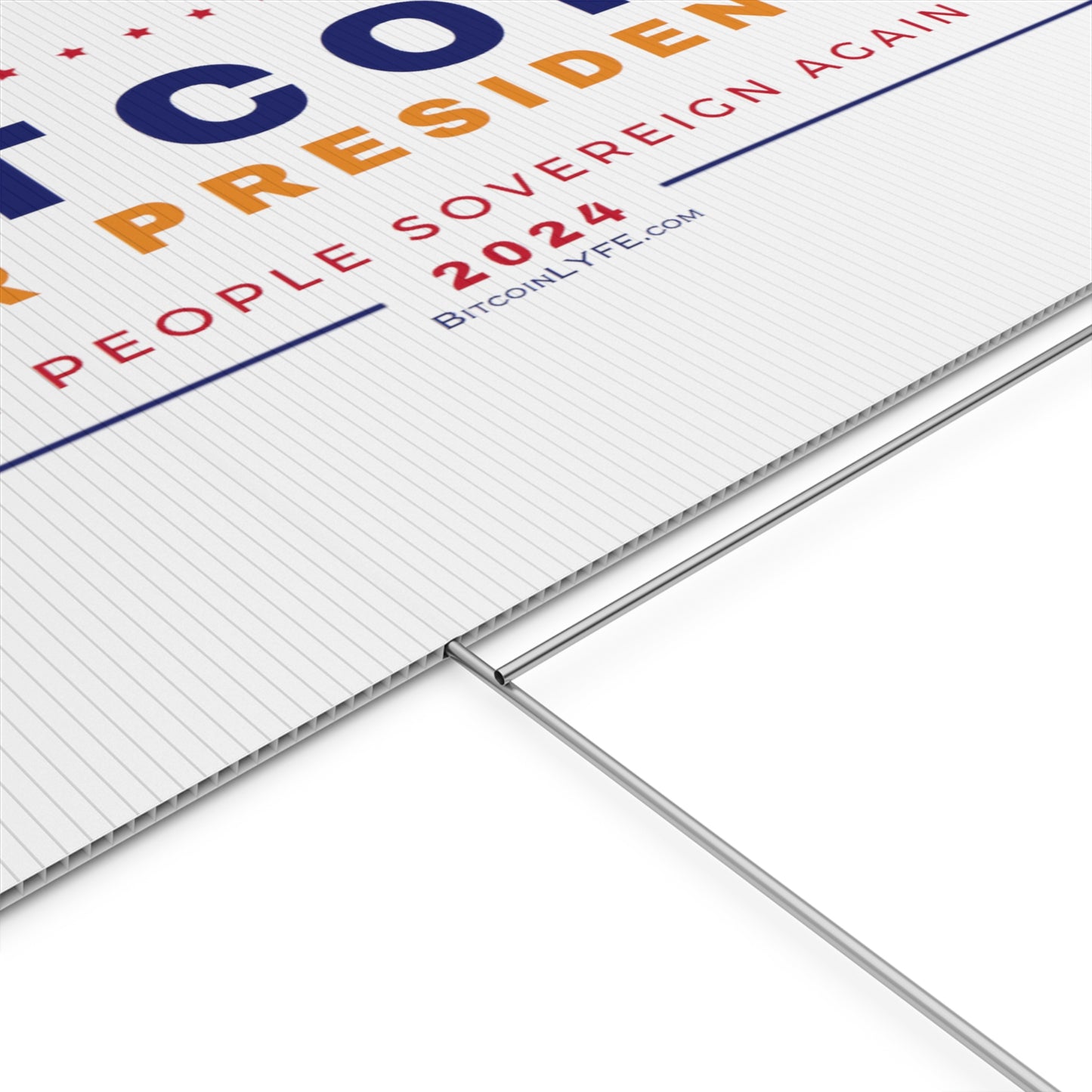 Vote - Bit...Sovereignty Plastic Yard Sign