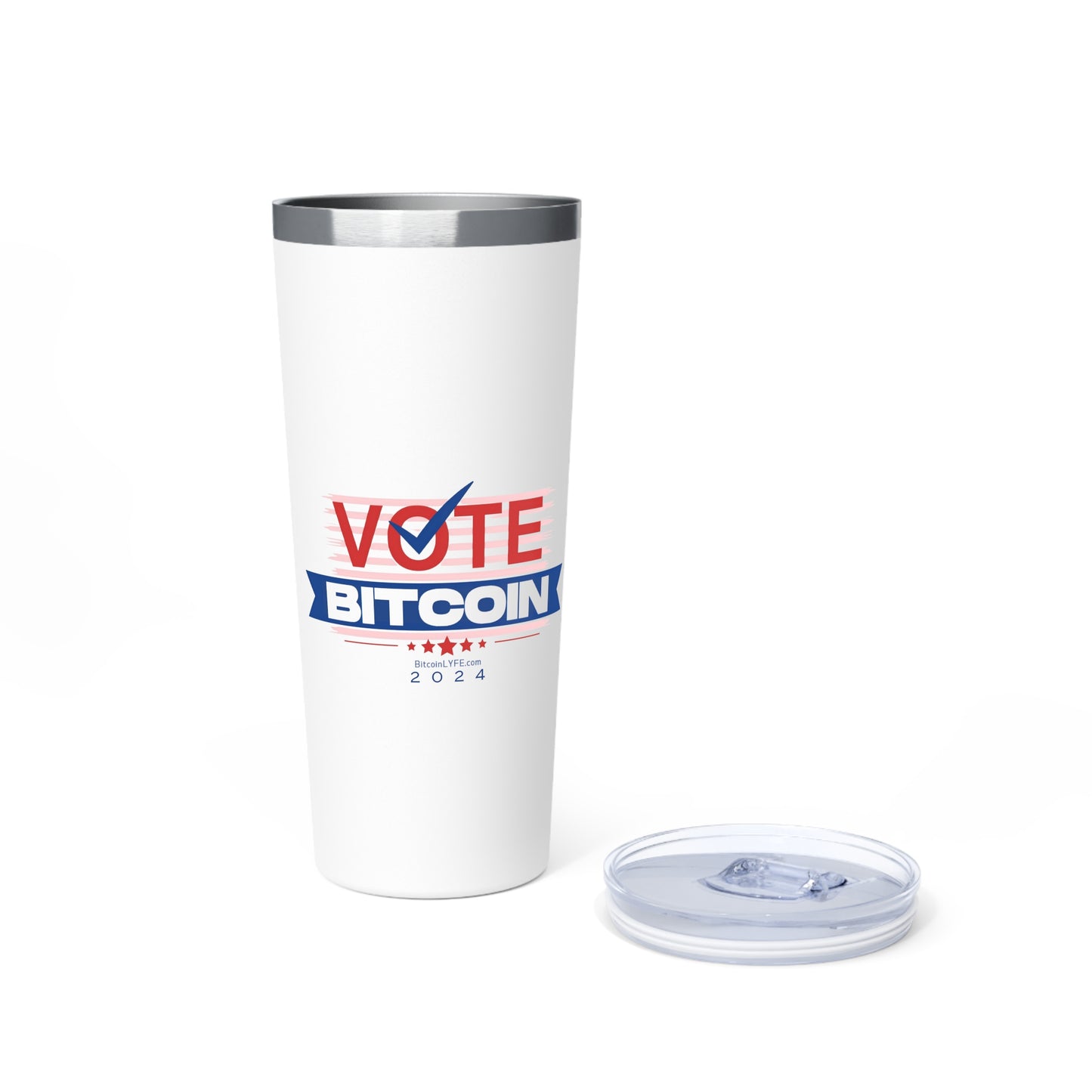 Vote Bitcoin Vacuum Insulated Tumbler, 22oz