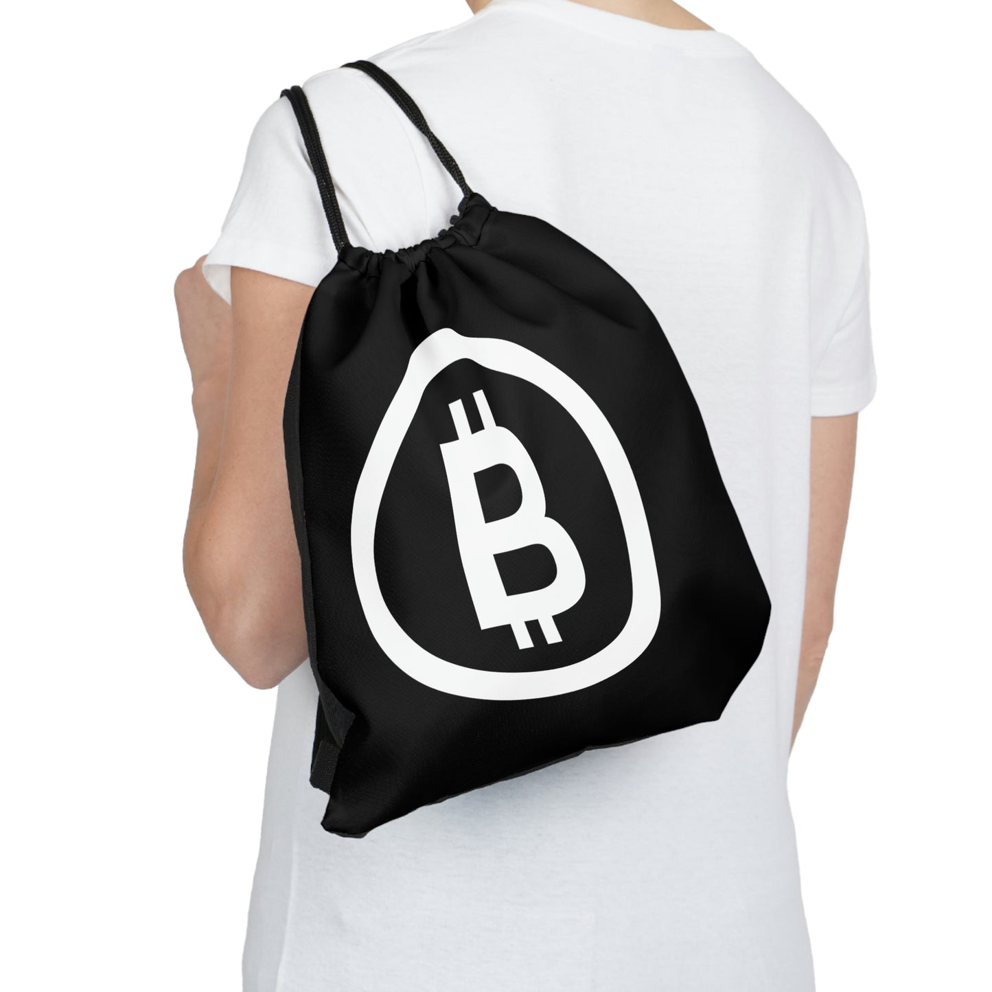 Bitcoin Outdoor Drawstring Bag, BTC4