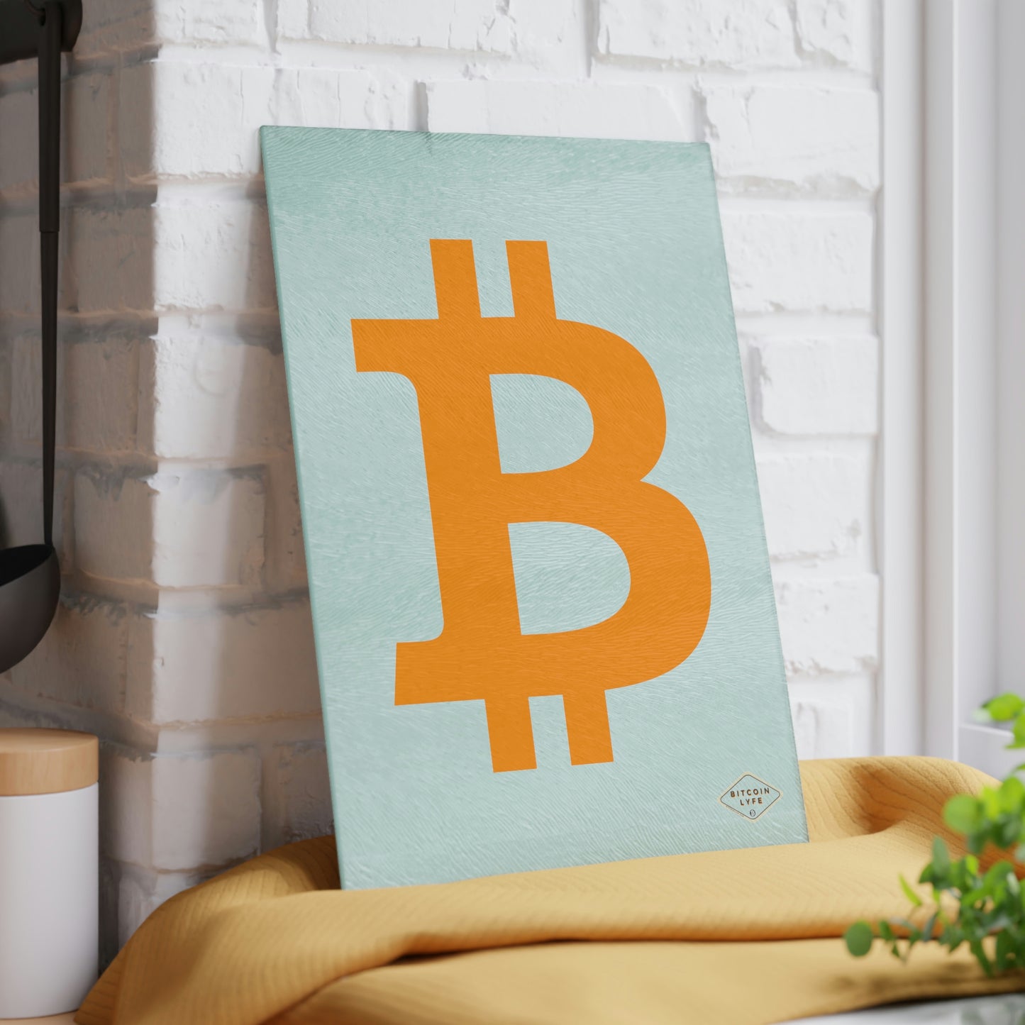 Bitcoin Glass Cutting Board, BTC3