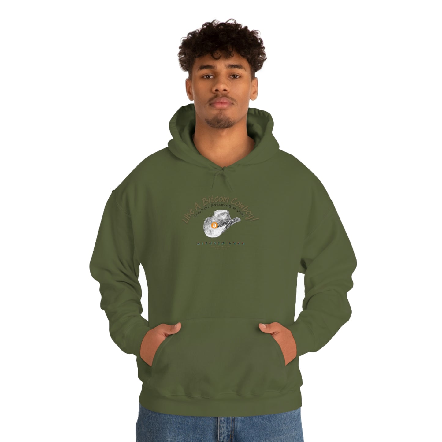 Bitcoin LYFE Cowboy Hoodie