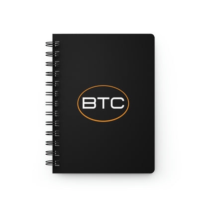 Bitcoin Oval #1 Spiral Bound Journal, Blackout Version