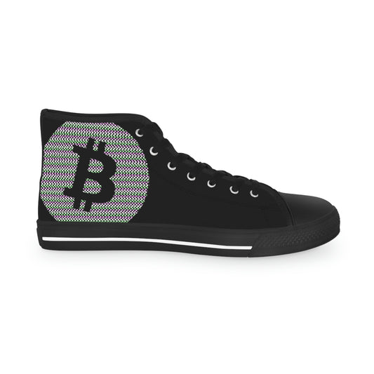 Bitcoin Men's High Top Sneakers, BTC6