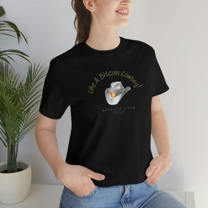 Bitcoin LYFE BTC Cowboy T-Shirt