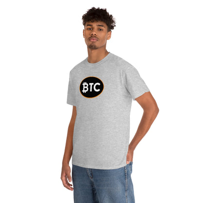 BTC Oval #4 Cotton T-Shirt, Blackout Version