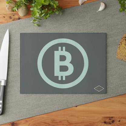 Bitcoin Glass Cutting Board, BTC4