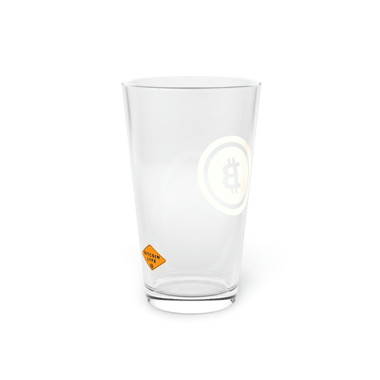 Bitcoin Pint Glass, BTC5