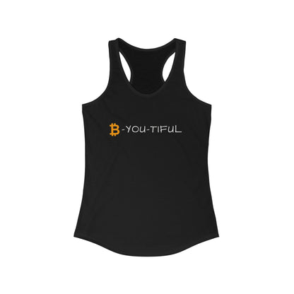 Bitcoin LYFE B-You-Tiful Matters Racerback Tank