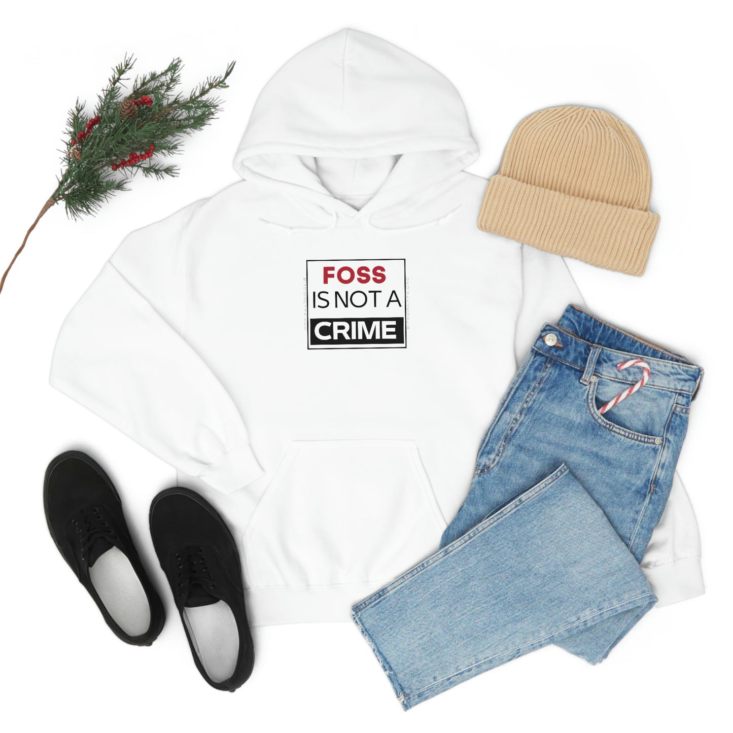 FOSS is Not a Crime Hooded Sweatshirt