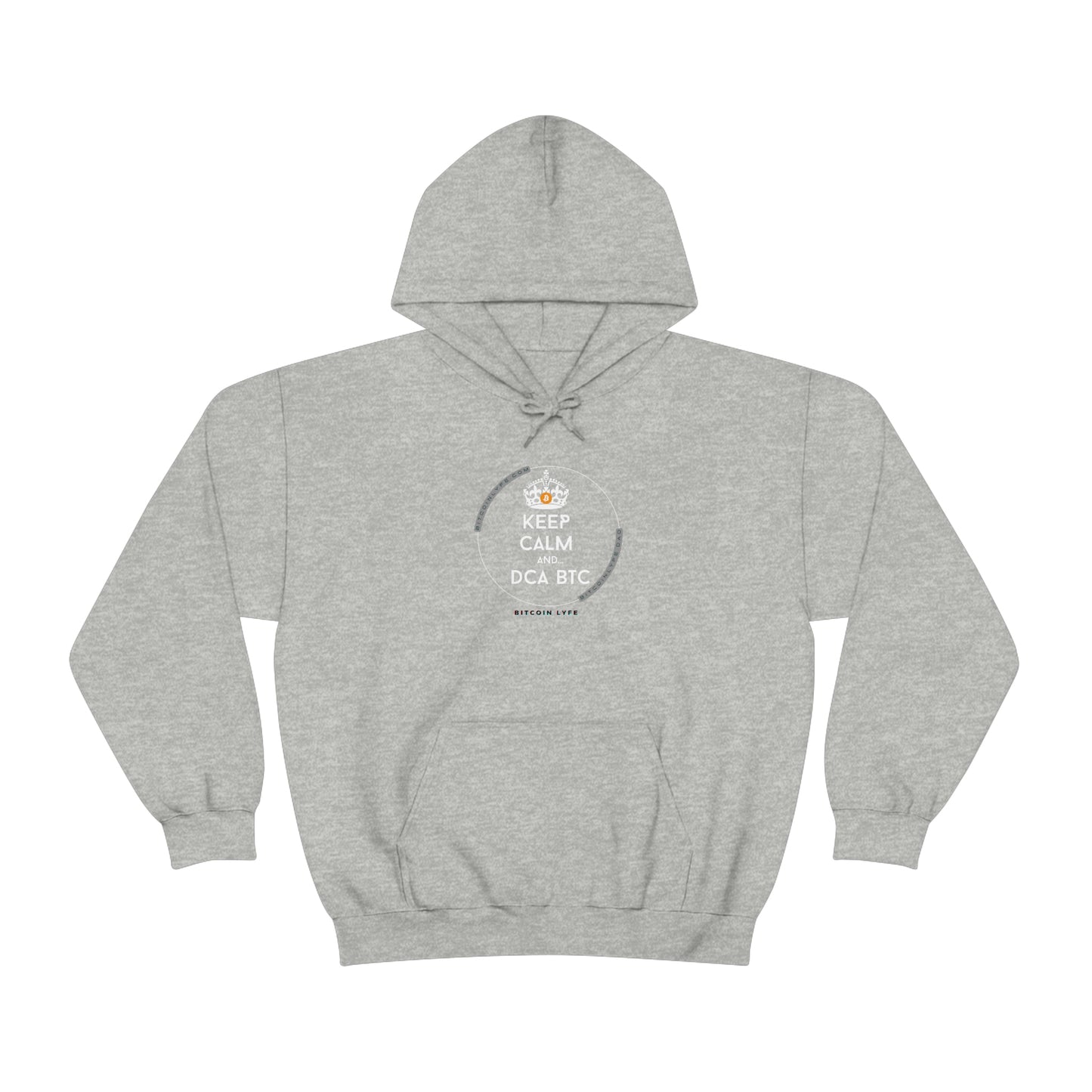 Keep Calm and DCA BTC Hooded Sweatshirt