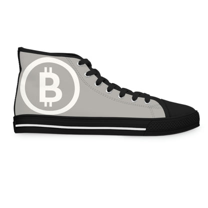 Bitcoin Women's High Top Sneakers, BTC4