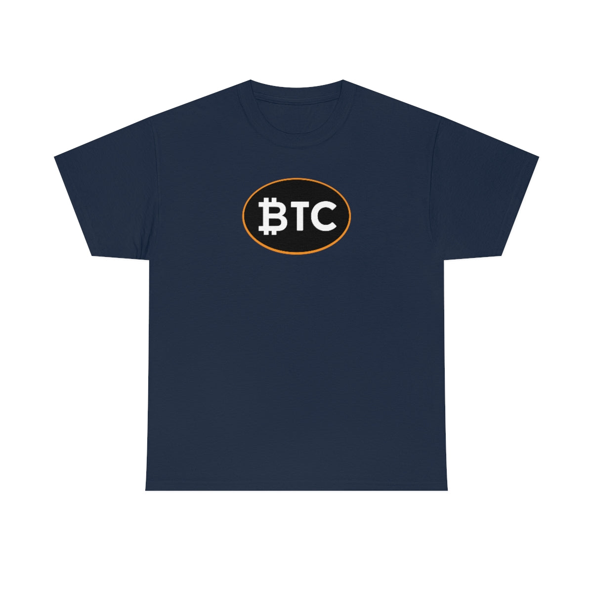 BTC Oval #4 Cotton T-Shirt, Blackout Version