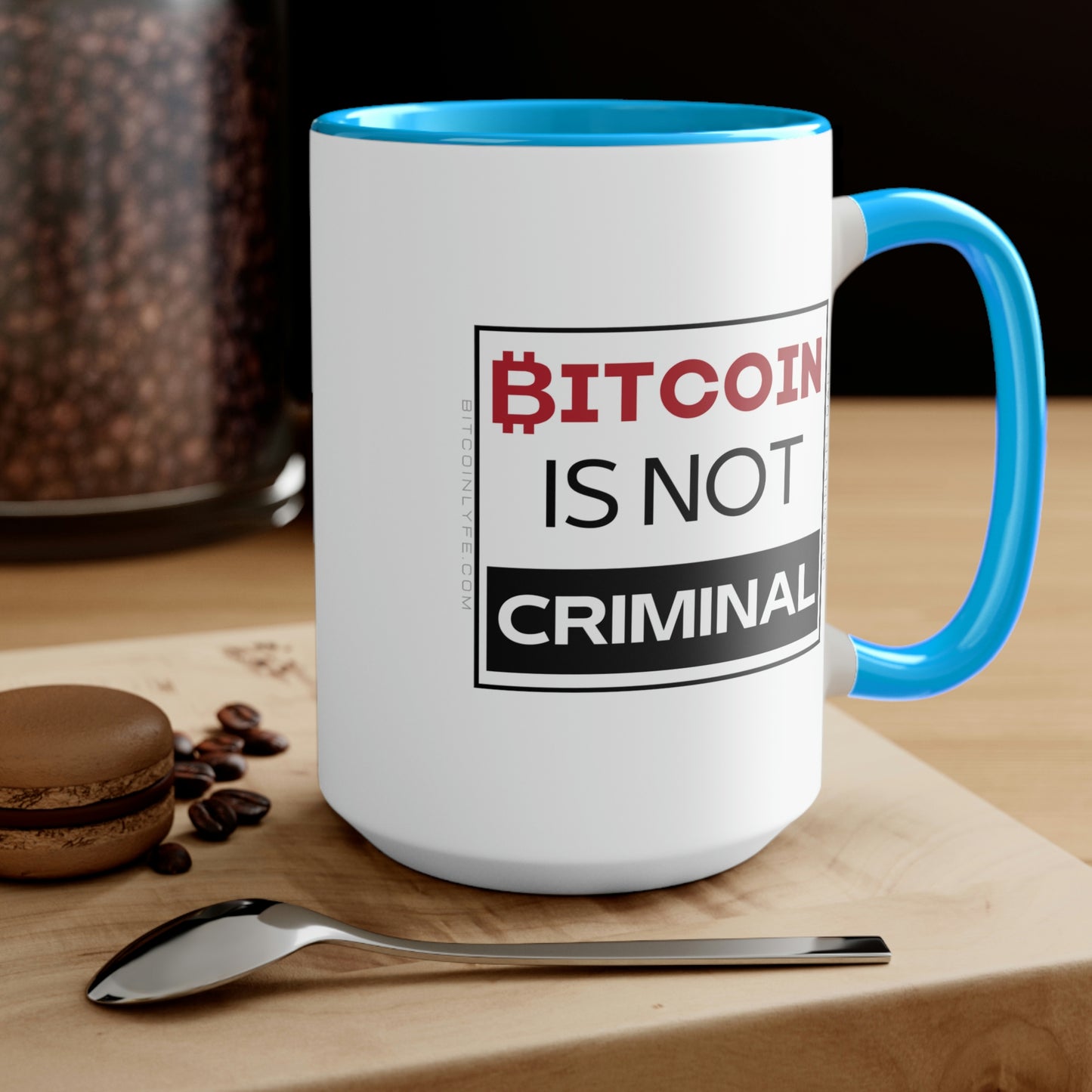 Bitcoin is Not Criminal Mug, 15oz