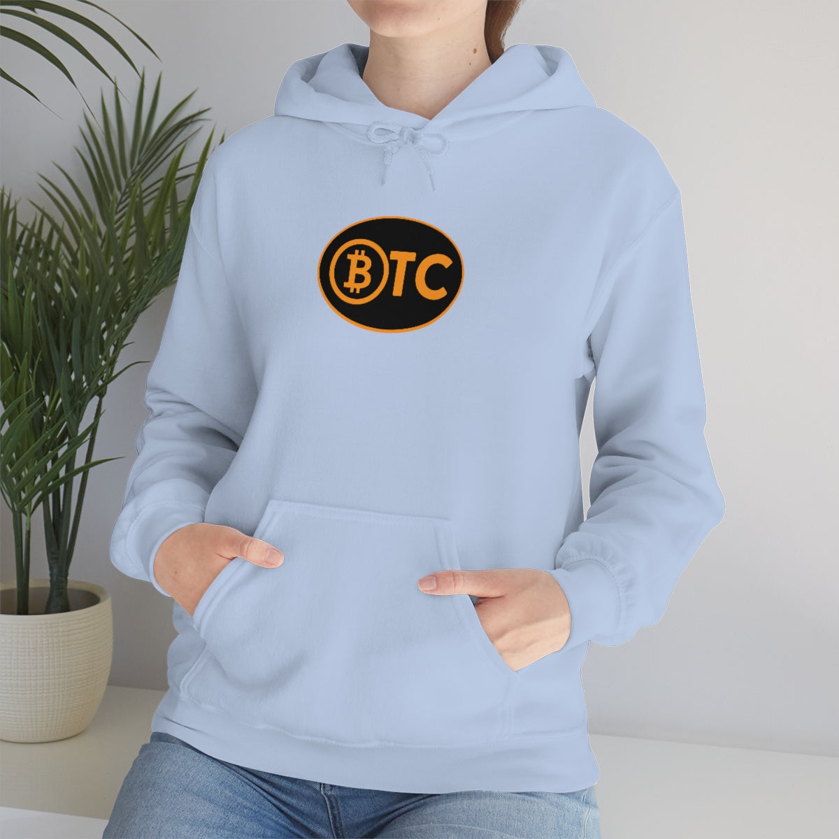 Bitcoin Oval #5 Hoodie, Blackout Version