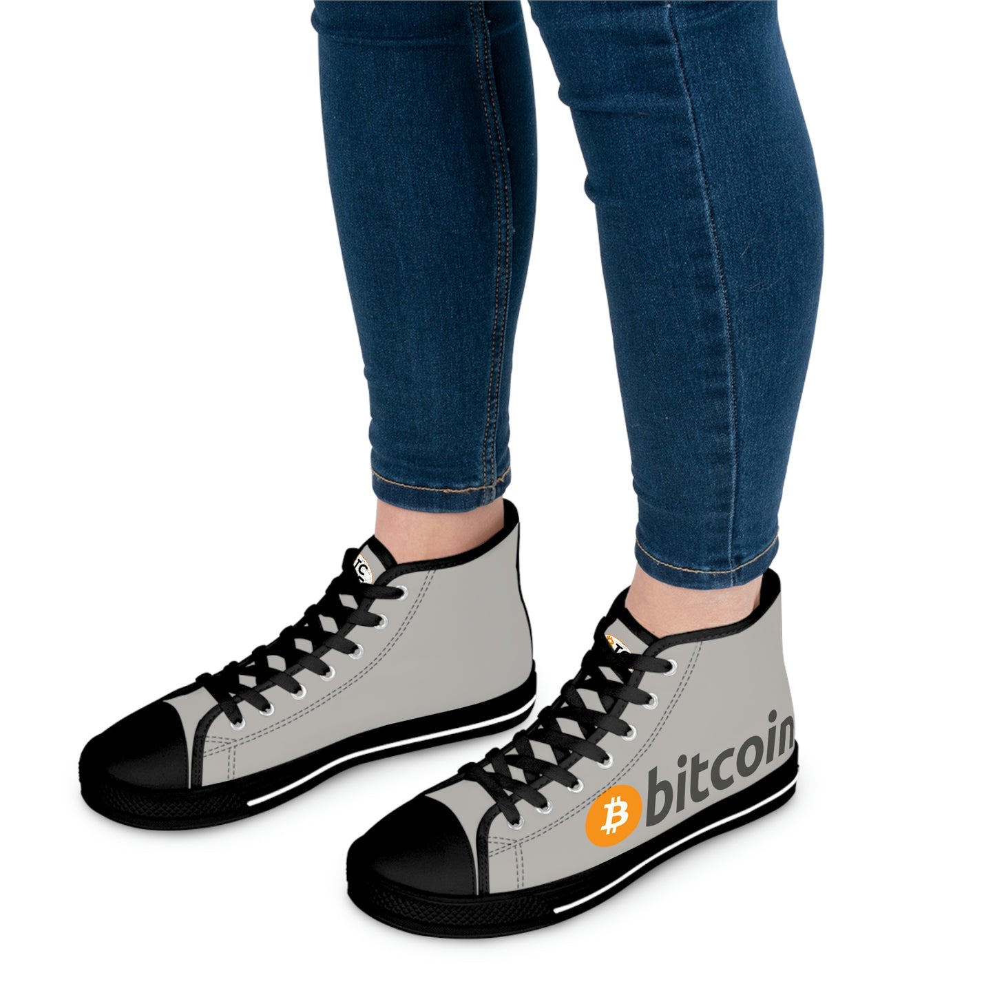 Bitcoin Women's High Top Sneakers, BTC1