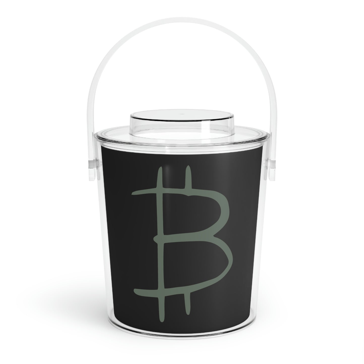 Bitcoin Ice Bucket with Tongs, BTC8