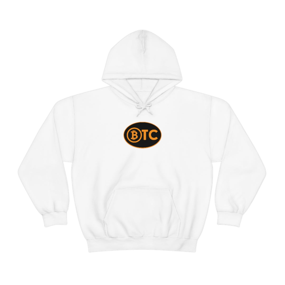 Bitcoin Oval #5 Hoodie, Blackout Version