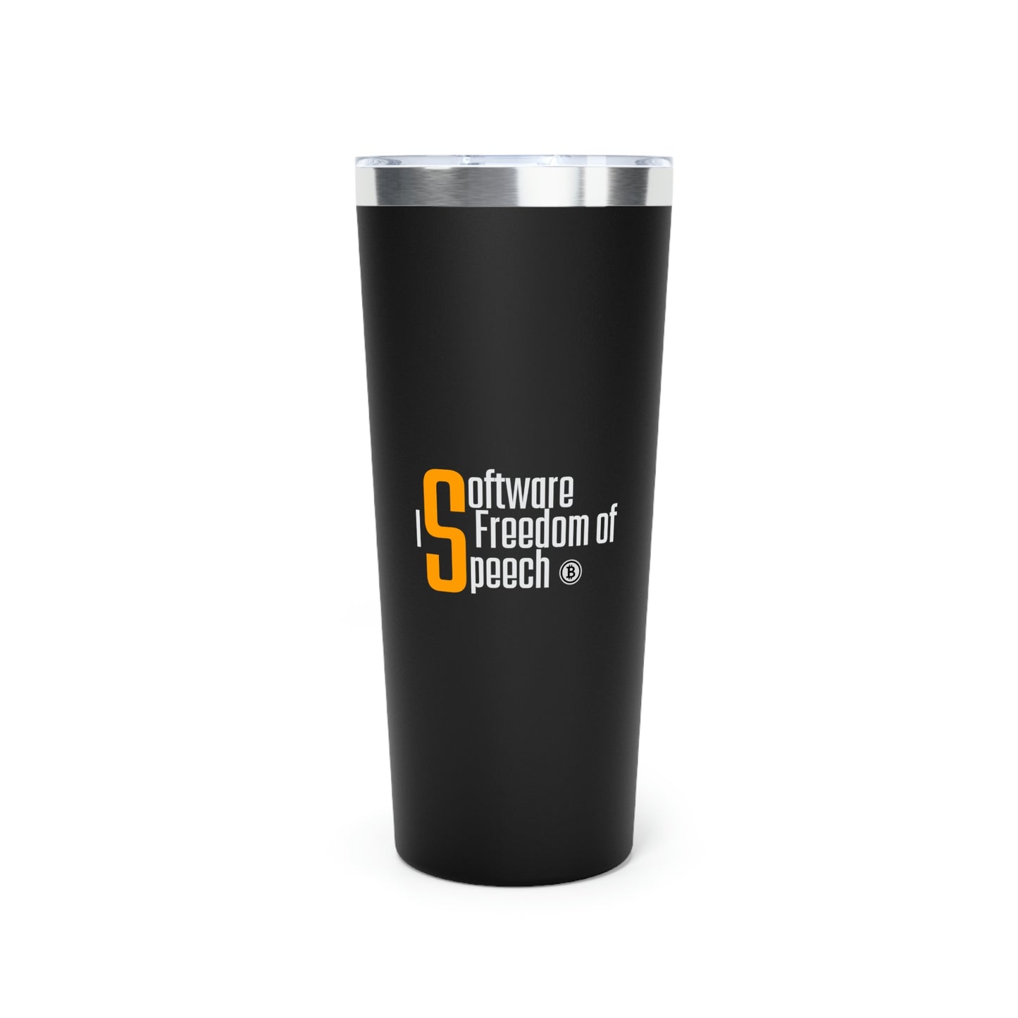 Bitcoin LYFE SW Free Speech Insulated Tumbler, 22oz