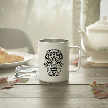 Día de los Muertos BTC 10oz Insulated Coffee Mug, Uno