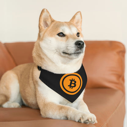 Bitcoin Pet Bandana Collar, BTC5