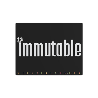 Bitcoin LYFE Immutable Metal Art Sign