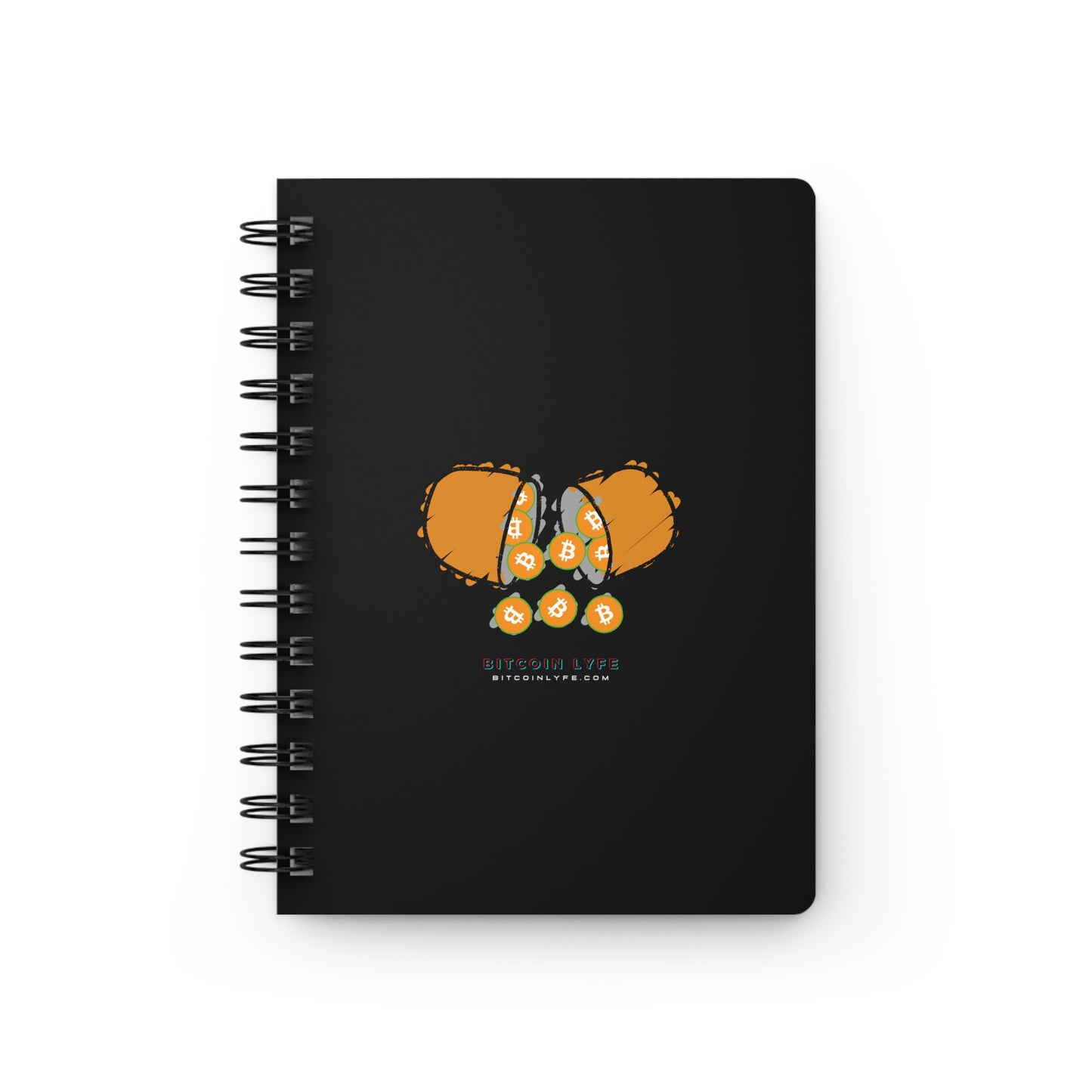 Bitcoin LYFE Orange Pill Spiral Bound Journal