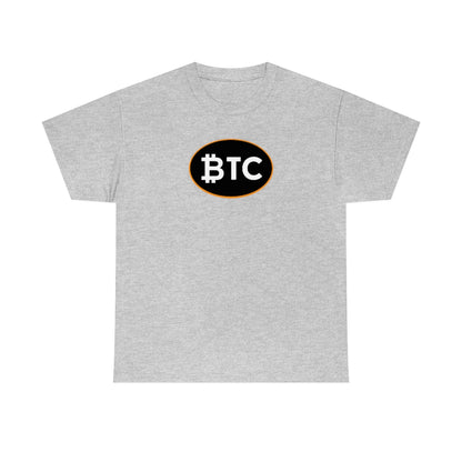 BTC Oval #4 Cotton T-Shirt, Blackout Version