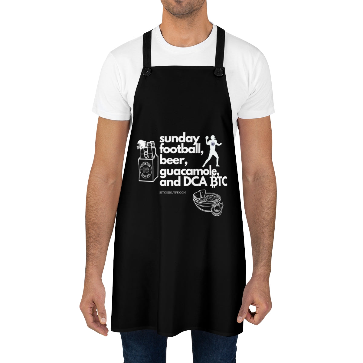 Guacamole and DCA BTC Apron