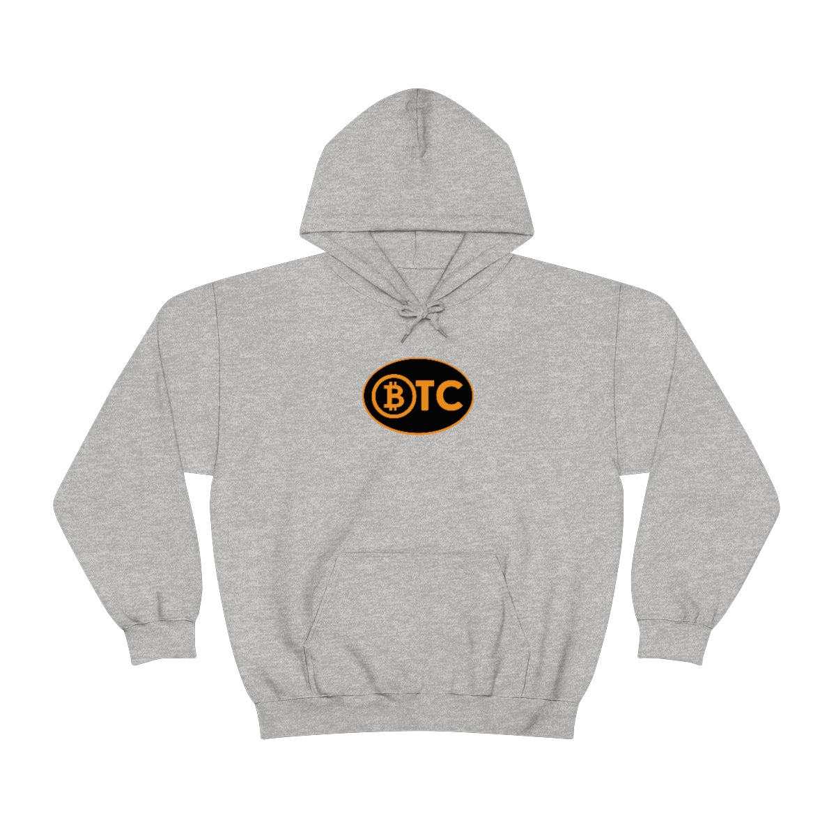 Bitcoin Oval #5 Hoodie, Blackout Version