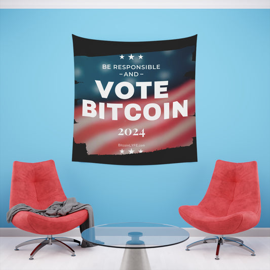 Vote - Responsibility Printed Wall Tapestry