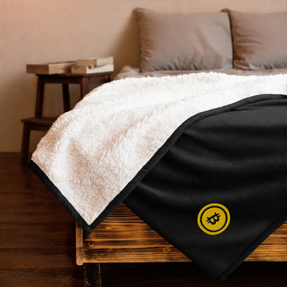 Premium Sherpa Bitcoin Blanket, BTC5