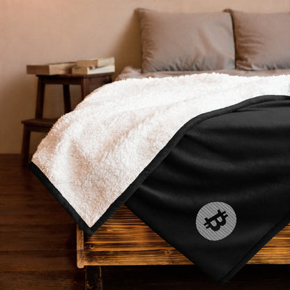 Premium Sherpa Bitcoin Blanket, BTC6