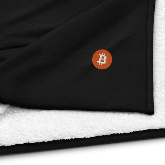 Premium Sherpa Bitcoin Blanket, BTC2