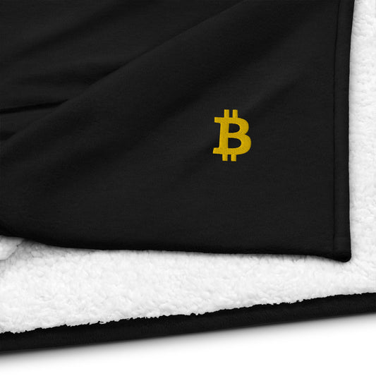 Premium Sherpa Bitcoin Blanket, BTC3