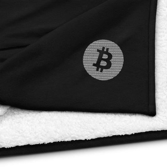 Premium Sherpa Bitcoin Blanket, BTC6