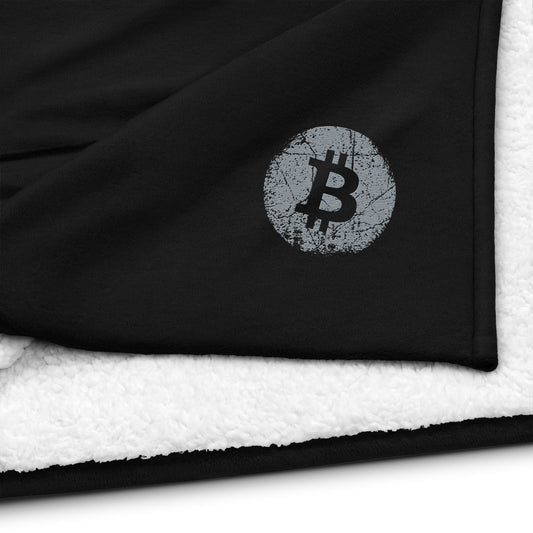 Premium Sherpa Bitcoin Blanket, BTC7