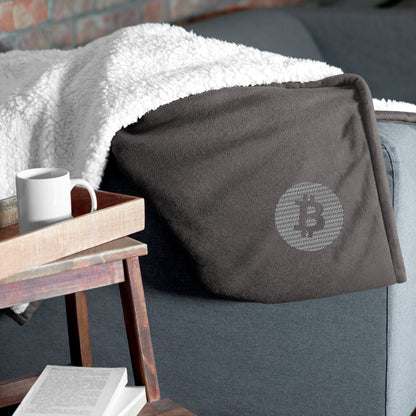 Premium Sherpa Bitcoin Blanket, BTC6