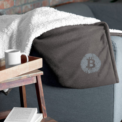 Premium Sherpa Bitcoin Blanket, BTC7