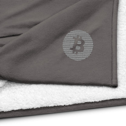 Premium Sherpa Bitcoin Blanket, BTC6