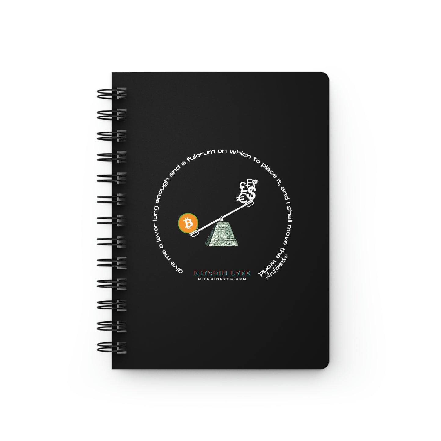 Lever Orange Pill Spiral Bound Journal