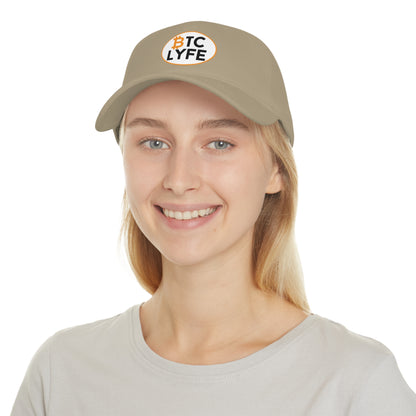 Bitcoin LYFE (Oval) Low Profile Baseball Cap