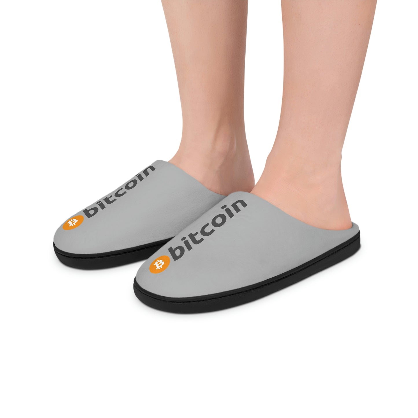 Bitcoin Women's Indoor Slippers, BTC1